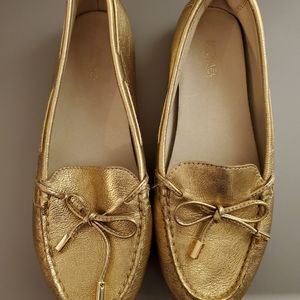 Michael Kors Gold Loafers